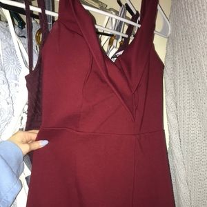 Lulus maroon homecoming dress 2019
